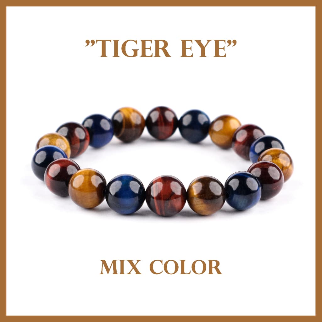 Central Grosir Gemstone Gelang Batu Tiger Eye Natural