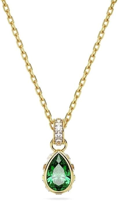 Swarovski Chroma Pear-Cut Green Pendant