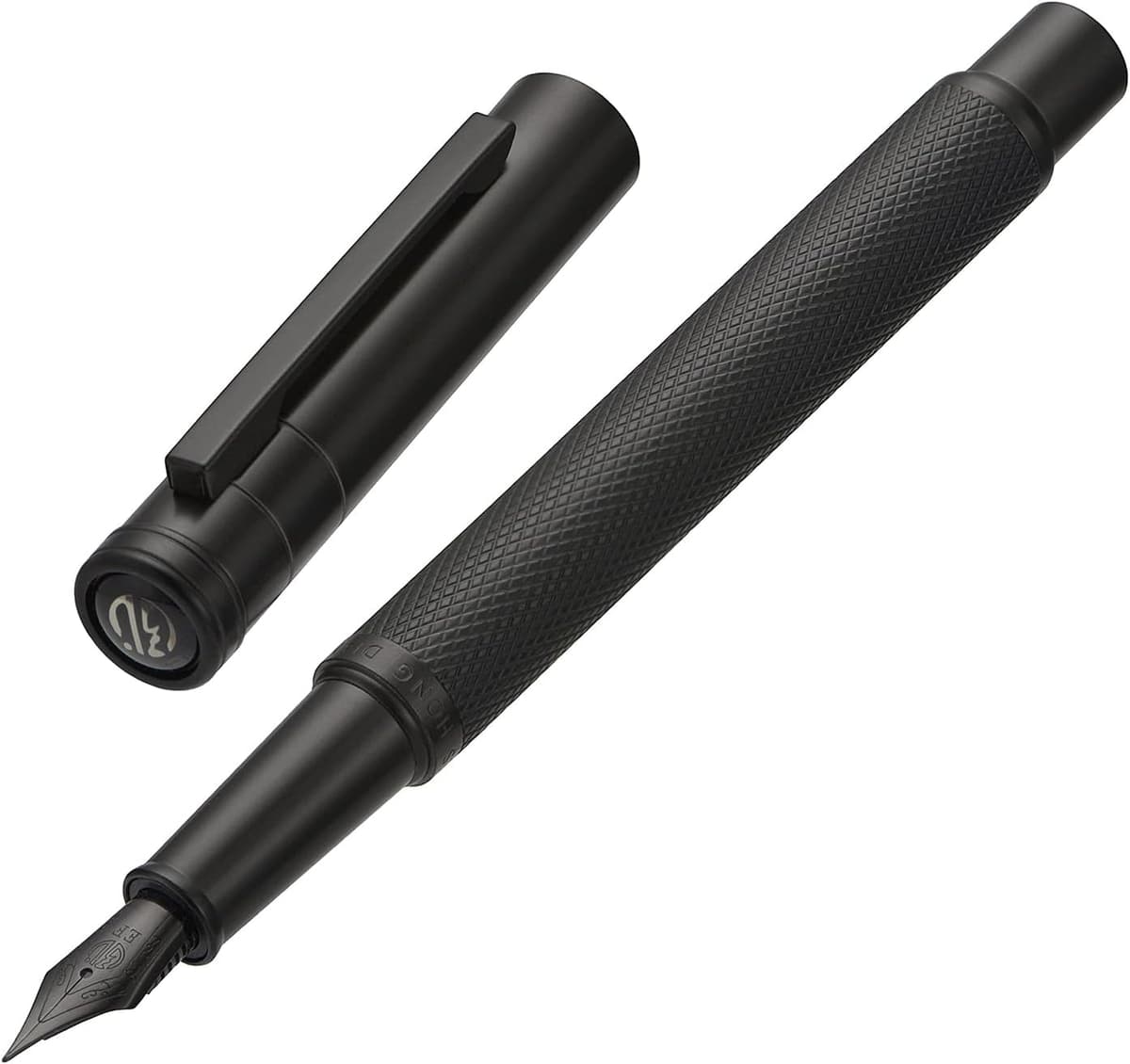 Asvine Matte Black Forest Fountain Pen