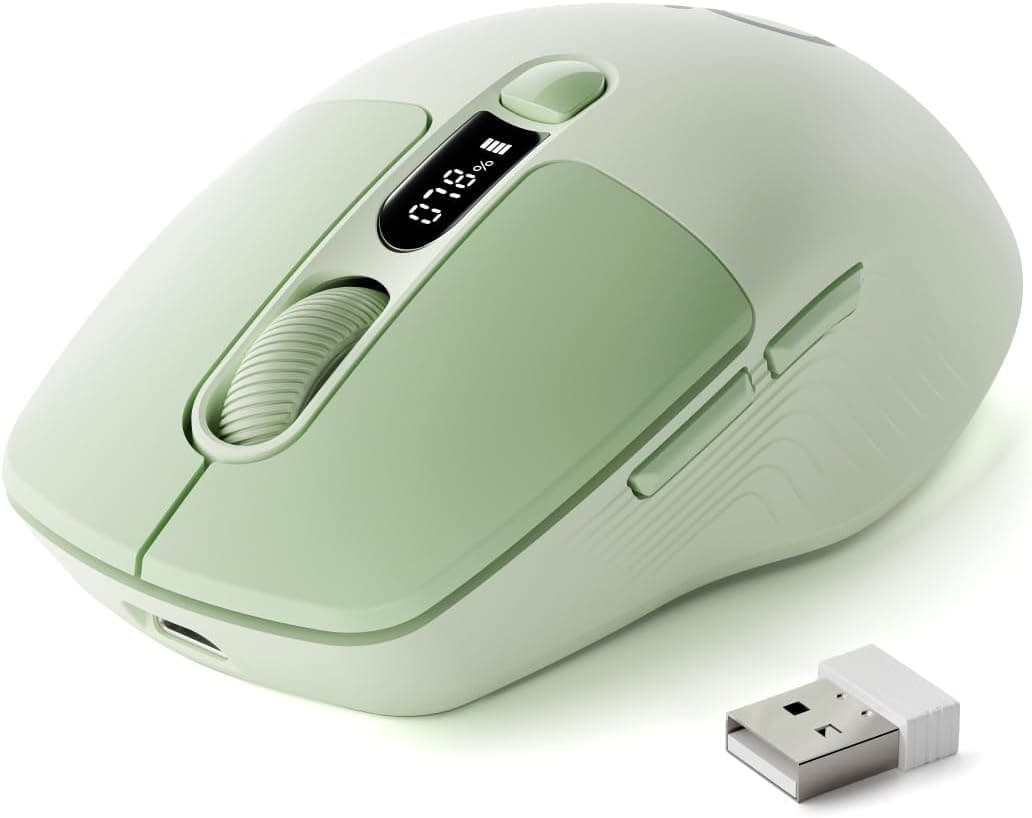 SEUNKWANG Q1 Green Wireless Bluetooth Mouse
